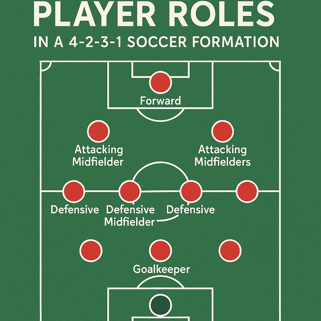 Player Roles in a 4-2-3-1 Soccer Formation